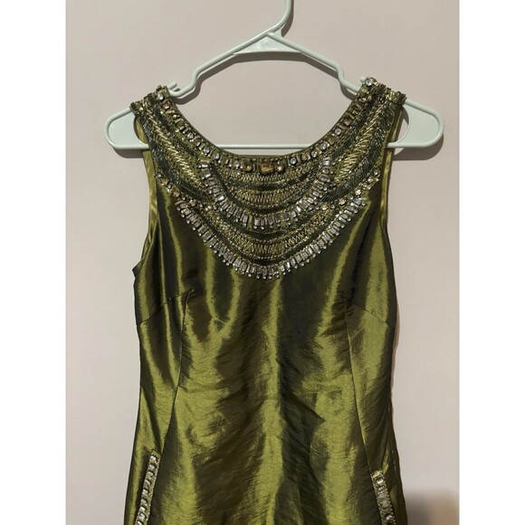 Sue Wong Nocturne Green Beaded Jewels Women’s Dress Size 6 - Picture 2 of 5